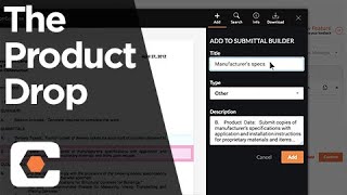 The Product Drop Ep3  Submittal Builder [upl. by Eraste]