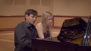 Brahms  Hungarian Dance 1 in G Minor Vieness Piano Duo [upl. by Sundstrom]