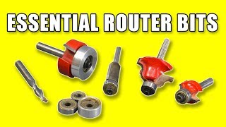 5 Essential Router Bits  Woodworking For Beginners 34 [upl. by Chandless]