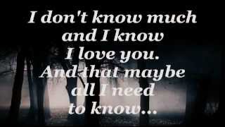 DONT KNOW MUCH Lyrics  LINDA RONSTADT  AARON NEVILLE [upl. by Einahets]