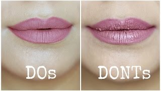 Liquid Lipstick Mistakes to Avoid  Dos and Donts [upl. by Coughlin]