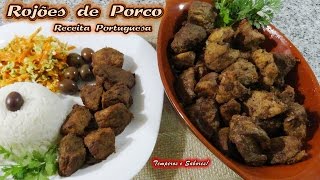 ROJÕES DE PORCO receita tradicional Portuguesa [upl. by Plato787]