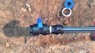 How to install a Philmac PN16 Poly Ball Valve [upl. by Fatma]