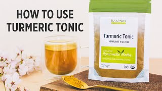 How to Drink Turmeric Tonic or Use It as a Salt Water Gargle  Ayurvedic Herbs  Wellness Shot [upl. by Eireva]