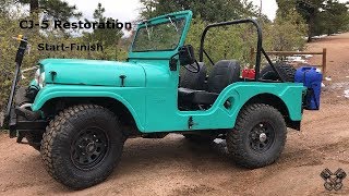 1965 Jeep CJ5 Restoration Full Video [upl. by Isied]