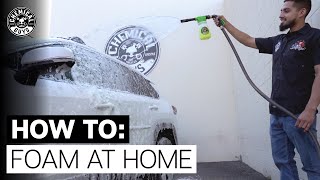 How To Foam Wash Without A Pressure Washer  Chemical Guys [upl. by Xila]