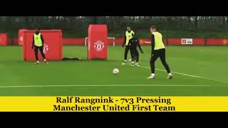 Ralf Rangnicks Manchester united gegenpressing training [upl. by Aetnahs878]