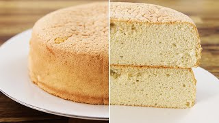 Vanilla Sponge Cake Recipe  Genoise [upl. by Fasto]