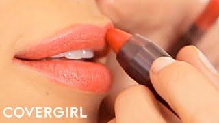 Lipstick Tips How to Apply Long Lasting Lipstick  COVERGIRL [upl. by Hasheem150]