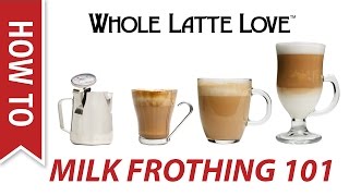 Milk Frothing for Beginners [upl. by Hannaoj]