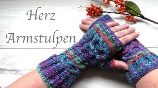 Teil 5 Daumen stricken  Armstulpen stricken [upl. by Sisely]