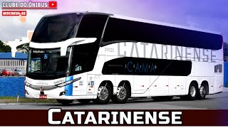 O ÔNIBUS DE DOIS ANDARES DA VIAÇÃO CATARINENSE EM DETALHES  MARCOPOLO NEW G7 DD [upl. by Enamrej4]