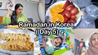 Ramadan Day 5 Sehri to Iftar Routine in Korea  Sidra Riaz VLOGS [upl. by Aicad251]