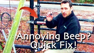 Quick Fix For Mighty Mule Gate Opener Beeper Malfunction Battery Install [upl. by Laval753]