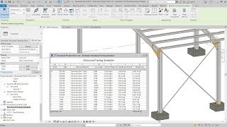 9  Revit 2019 – Structural Framing Schedule [upl. by Neraj]