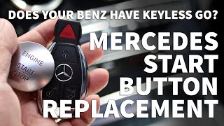 Mercedes Start Stop Button – Keyless Go Button Replacement  Keyless Go Install Tutorial [upl. by Mabelle]