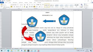 Cara Mengatur Posisi Gambar di Word [upl. by Lissie]
