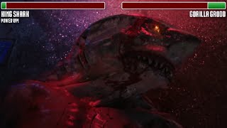 King Shark vs Gorilla Grodd WITH HEALTHBARS  HD  The Flash [upl. by Urial403]