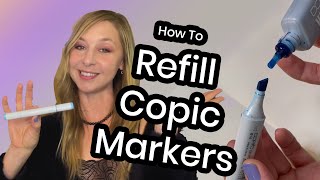 How to refill copic markers [upl. by Naegem639]