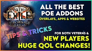 The Best POE Addons Overlays Apps amp Websites  Massive Quality of Life Changes [upl. by Edelman855]