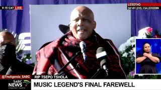 Tsepo Tshola Funeral I Lesothos King Letsie III pays tribute [upl. by Melone]