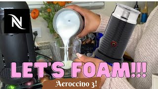 How To Foam Milk With Aeroccino 3 Make Coffee With Foam Tips amp Tricks  Easy Foamed Latte Recipe [upl. by Johnstone]