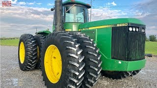 JOHN DEERE 8850 V8 Power Tractor Test Drive [upl. by Reyaht]