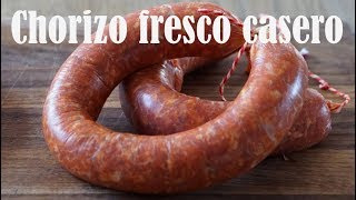 COMO HACER CHORIZO CASERO FRESCO [upl. by Iderf]