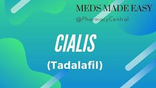 Tadalafil Cialis  Meds Made Easy MME [upl. by Pinto213]