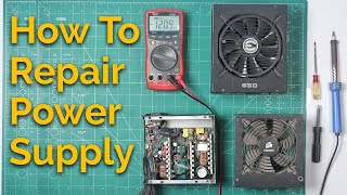 Repairing PC Power Supply  EVGA NEX650G [upl. by Elena618]