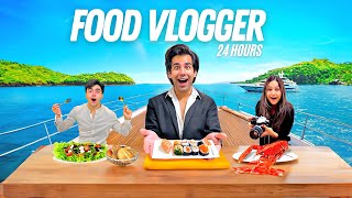 BECOMING REAL FOOD VLOGGER FOR 24 HOURS  Rimorav Vlogs [upl. by Debbee]