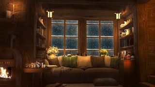 Cozy Winter Hut  Relaxing Blizzard and Snowstorm Sounds w Heavy Wind amp Snow for Sleep amp Relaxation [upl. by Williams124]