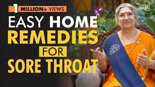 Yogic Home Remedies for Sore Throat  Dr Hansaji Yogendra [upl. by Yetnruoc]