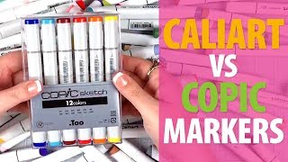 Caliart vs Copic Markers [upl. by Allimak]