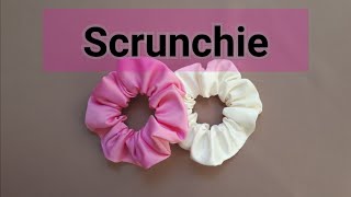 DIY How To Make Ponytail HolderScrunchie Super Easy [upl. by Wallie]