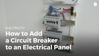 How to Add a Circuit Breaker to an Electrical Panel  Electricity [upl. by Aneram256]