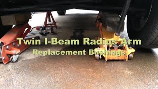 Ford Twin IBeam Radius Arm Bushings Replace [upl. by Nnyleahs]