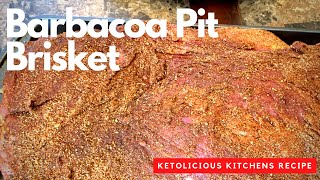 HOW TO COOK MEAT IN THE GROUND Barbacoa Pit Brisket [upl. by Niawd]