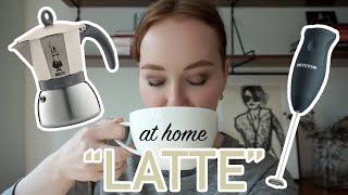 HOW TO MAKE A quotLATTEquot AT HOME moka pot  frother [upl. by Ahtebat]