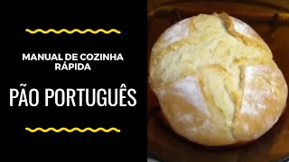 RECEITA DE PÃO PORTUGUÊS 3 INGREDIENTES  MANUAL DE COZINHA RÁPIDA [upl. by Anelaj22]