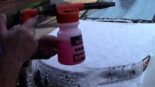 Foaming Car Without Power Washer  Foam Gun Car Wash [upl. by Wavell103]