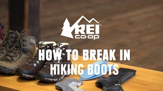 How to Break in Hiking Boots  REI [upl. by Noerb]