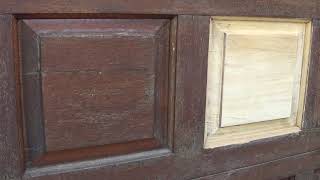 How to Sand Failed Varnish on Wood Door [upl. by Neltiak]