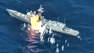 ExNavy Warship Hit By Missiles amp Torpedoes • RIMPAC 2016 [upl. by Ajroj]