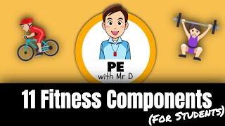 Learn the 11 Fitness Components PE Buddy [upl. by Gnov]