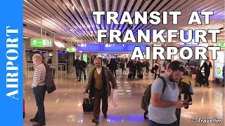 TRANSIT WALK AT FRANKFURT Airport FRA Terminal 1  Connection Flight Transfer Arriving amp Departing [upl. by Eetnahs]