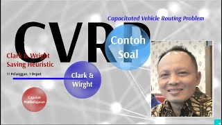 Capacitated Vehicle Routing Problem  Clark amp Wright Bahasa [upl. by Yetah285]